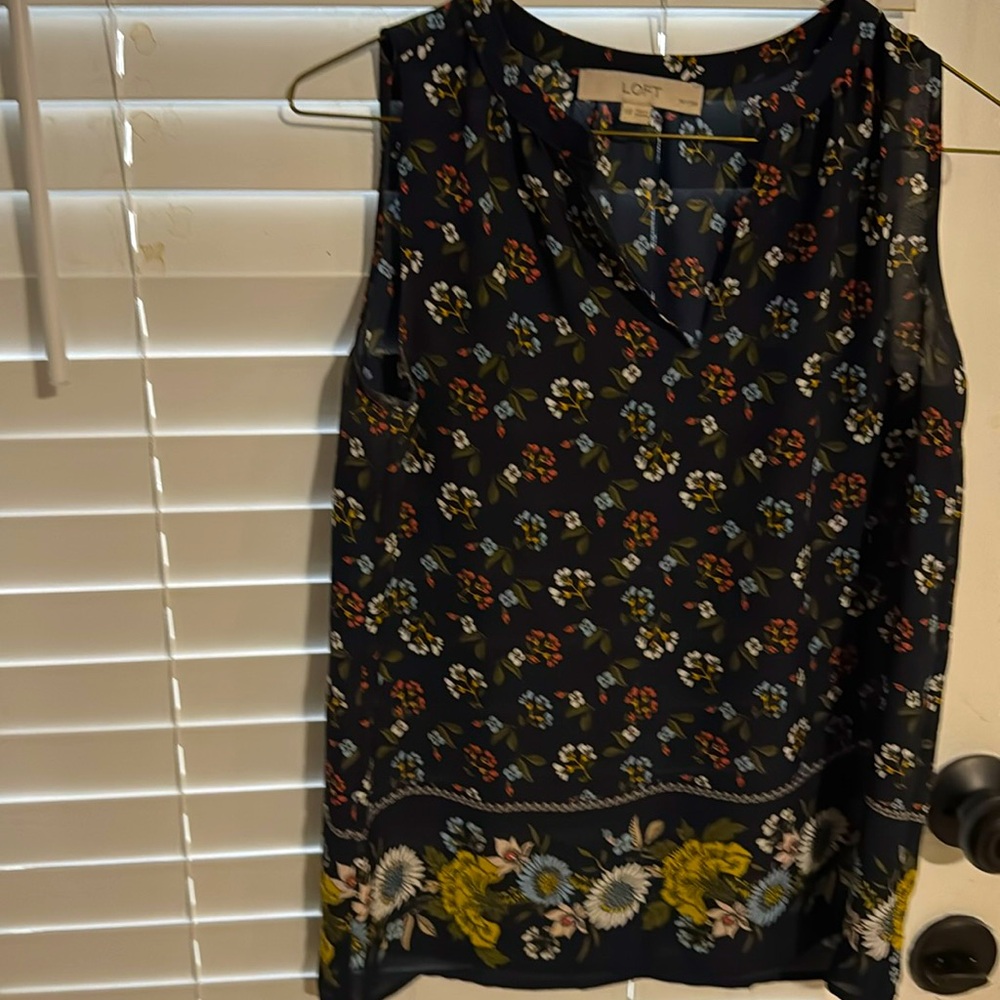 Loft Flower tank top- worn once